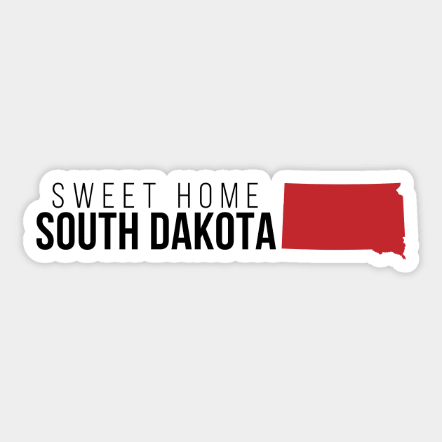 Sweet Home South Dakota Sticker by Novel_Designs